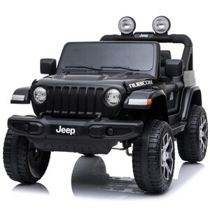 Jeep kinderauto Jeep Wrangler Rubicon 12V Kinderauto Zwart