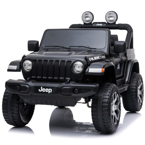 Jeep kinderauto Jeep Wrangler Rubicon 12V Kinderauto Zwart