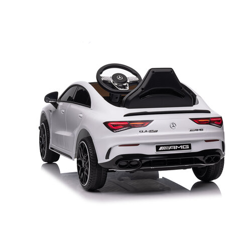 Mercedes kinderauto Mercedes CLA45 AMG 12V Kinderauto Wit