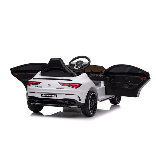 Mercedes kinderauto Mercedes CLA45 AMG 12V Kinderauto Wit