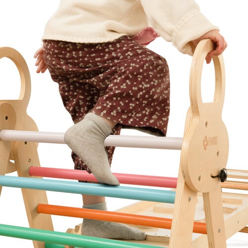 FINOOS FINOOS Klimrek - Klimdriehoek - Klimboog - Glijbaan - Montessori - Houten Speelgoed - Regenboog FINOOS FINOOS Klimrek - Klimdriehoek - Klimboog - Glijbaan - Montessori - Houten Speelgoed - Regenboog