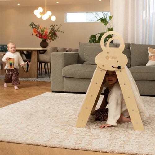 FINOOS FINOOS Klimrek - Klimdriehoek - Klimboog - Glijbaan - Montessori - Houten Speelgoed - Blauw FINOOS FINOOS Klimrek - Klimdriehoek - Klimboog - Glijbaan - Montessori - Houten Speelgoed - Blauw