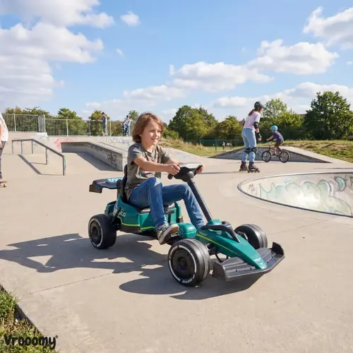 Aston Martin Kinderauto Aston Martin - Formule 1 - Skelter - 3 tot 6 jaar - groen