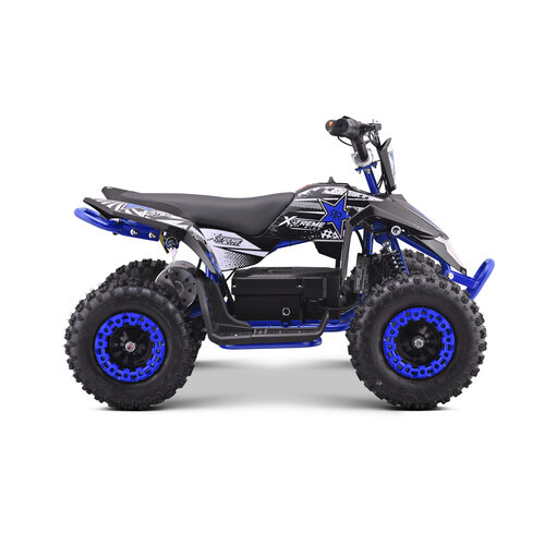 Xtreme Ride | ATV-8E Elektrische Kinderquad 36V 1000W Blauw