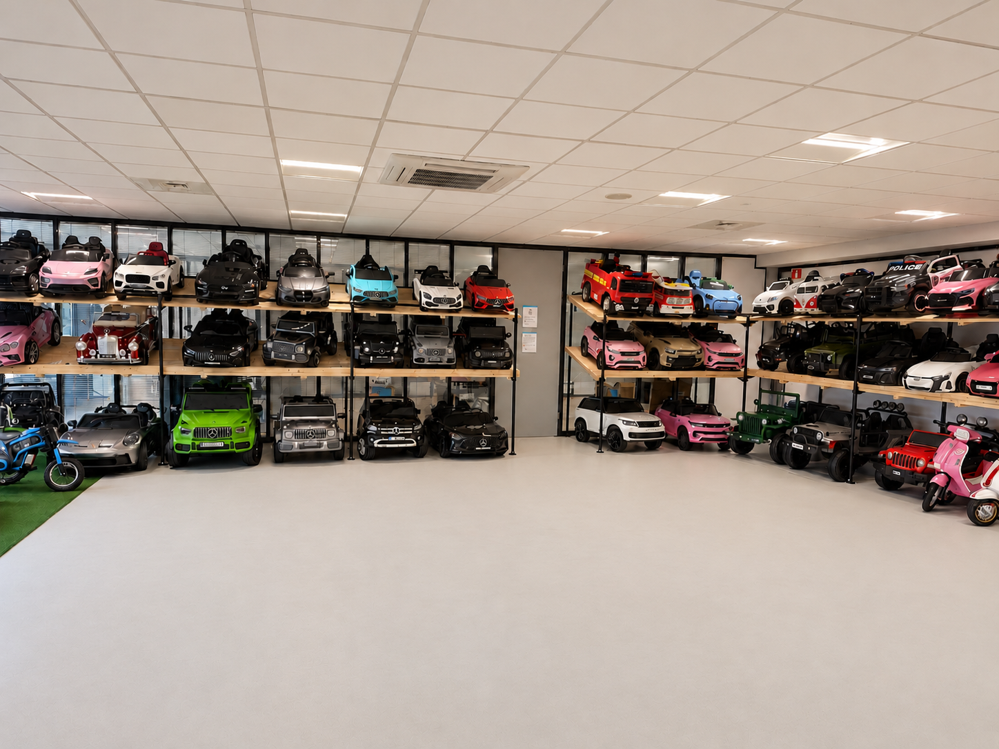 De nummer 1 showroom van elektrische kinderauto's
