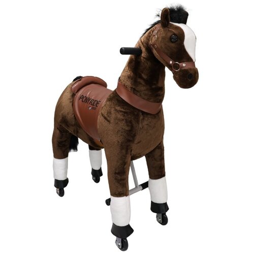 Pony Ride, rijdend speelgoed paard donkerbruin, SMALL Pony Ride, rijdend speelgoed paard donkerbruin, SMALL