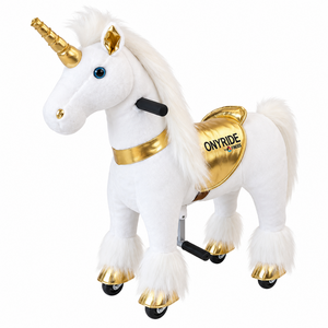 Pony Ride, rijdend speelgoed eenhoorn wit TB2017-S, SMALL