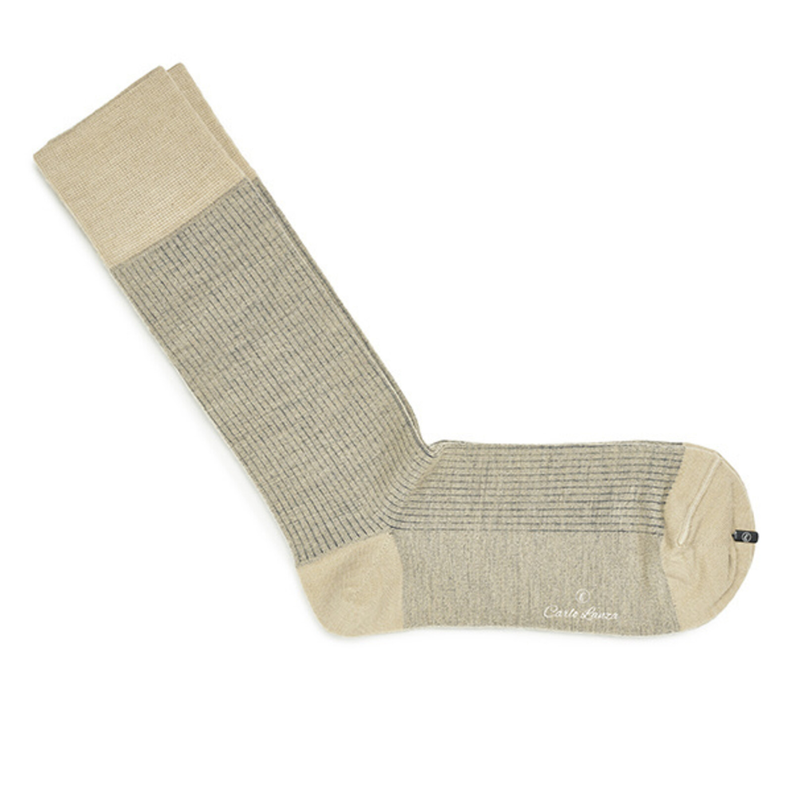 Carlo Lanza Beige shadow socks