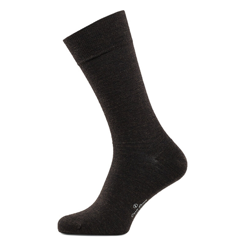 Dunkelbraune Merino Wolle Socken