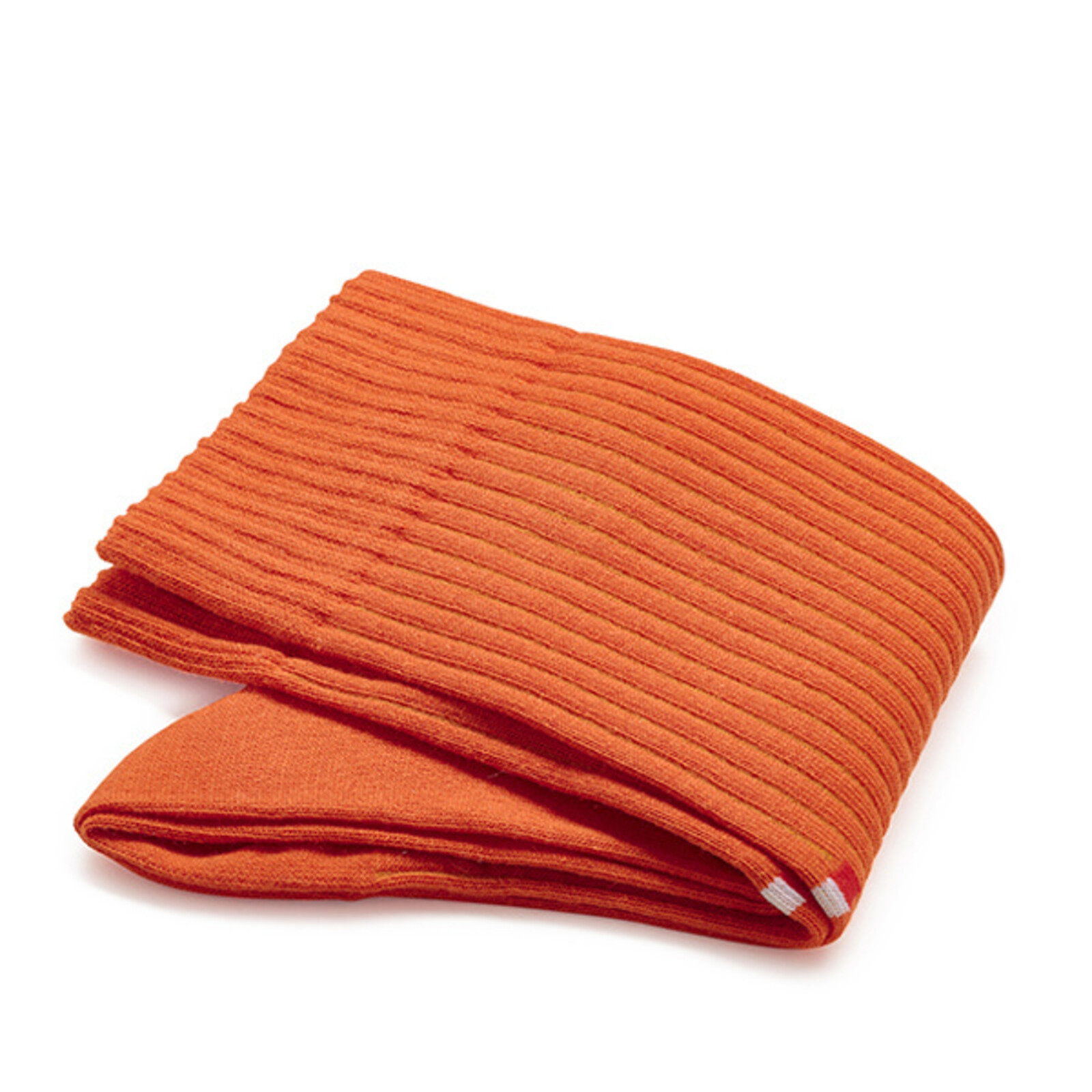 Carlo Lanza Orange gerippte Socken