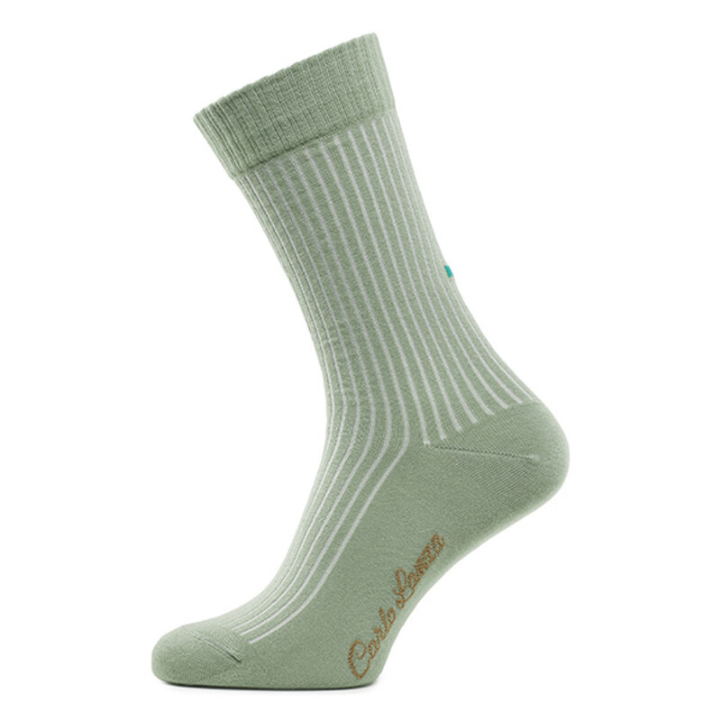 Grüne gerippte Socken