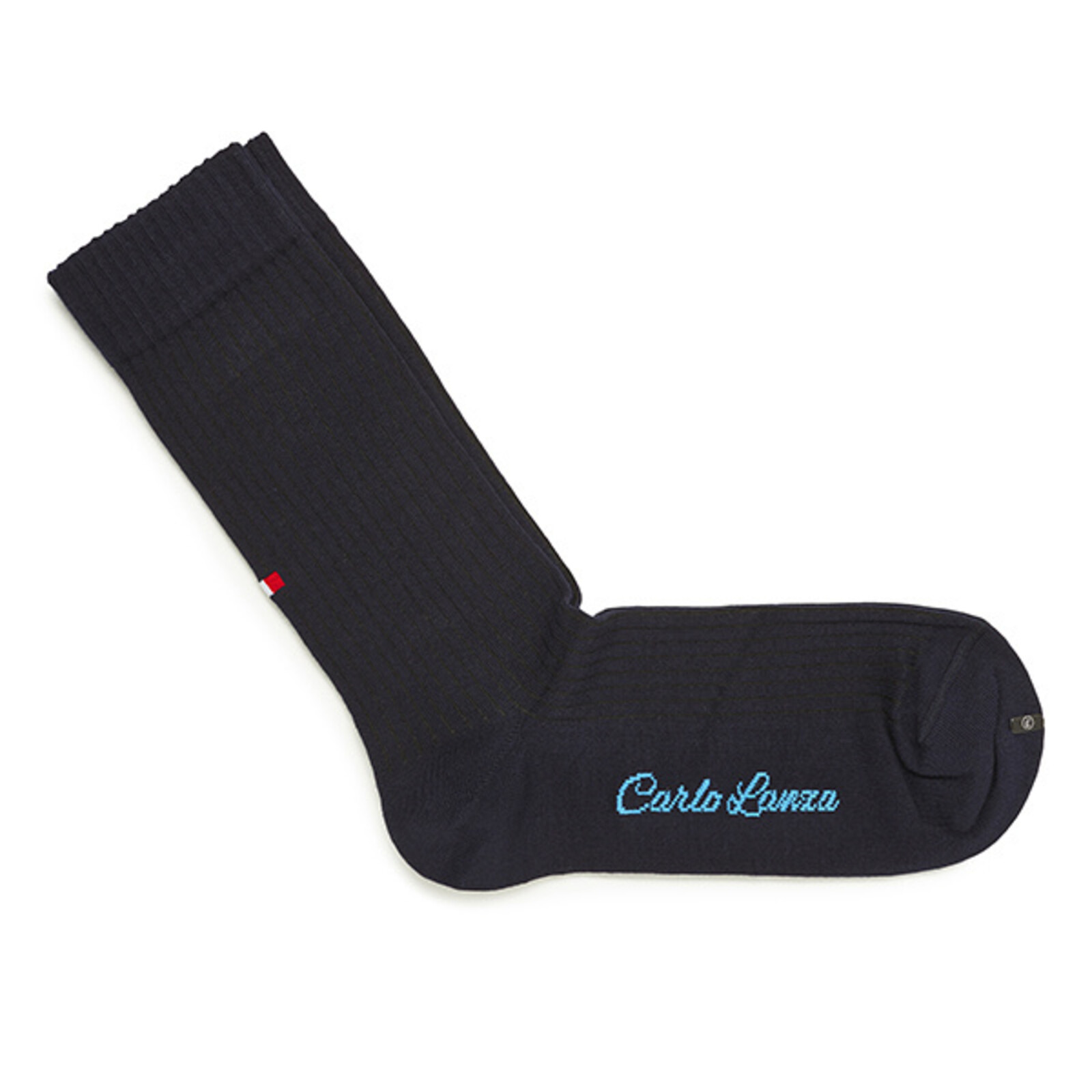 Carlo Lanza Darkblue rib socks