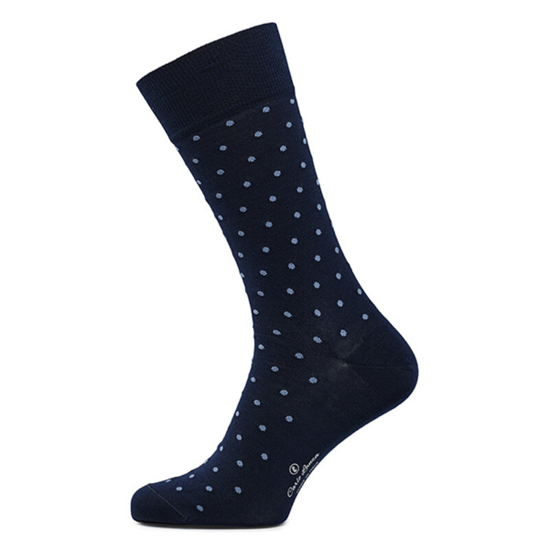 Darkblue dot socks