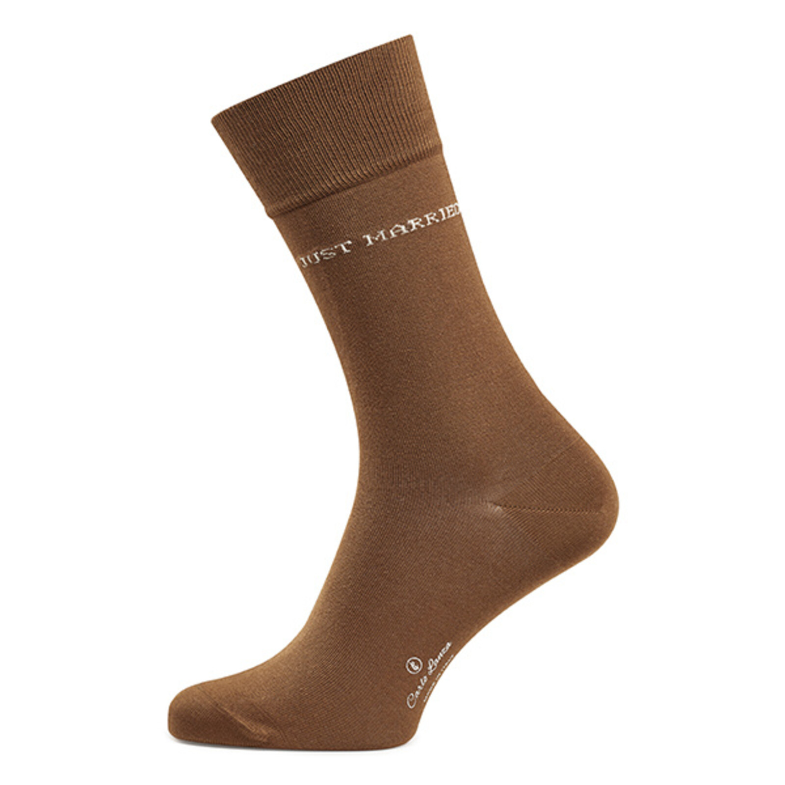 Carlo Lanza Cognac/ camel socks | Just Married