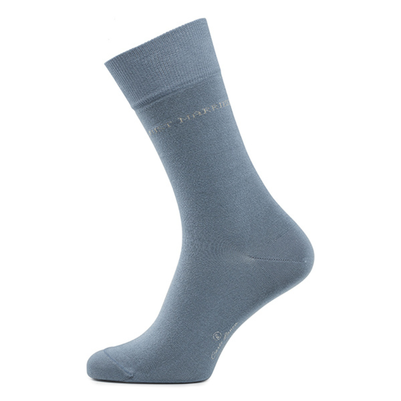 Carlo Lanza Blau/ graue  Socken | Just Married