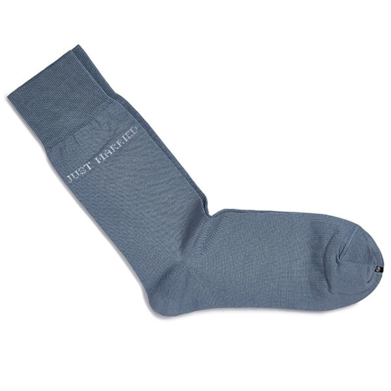 Carlo Lanza Blue grey socks | Just Married