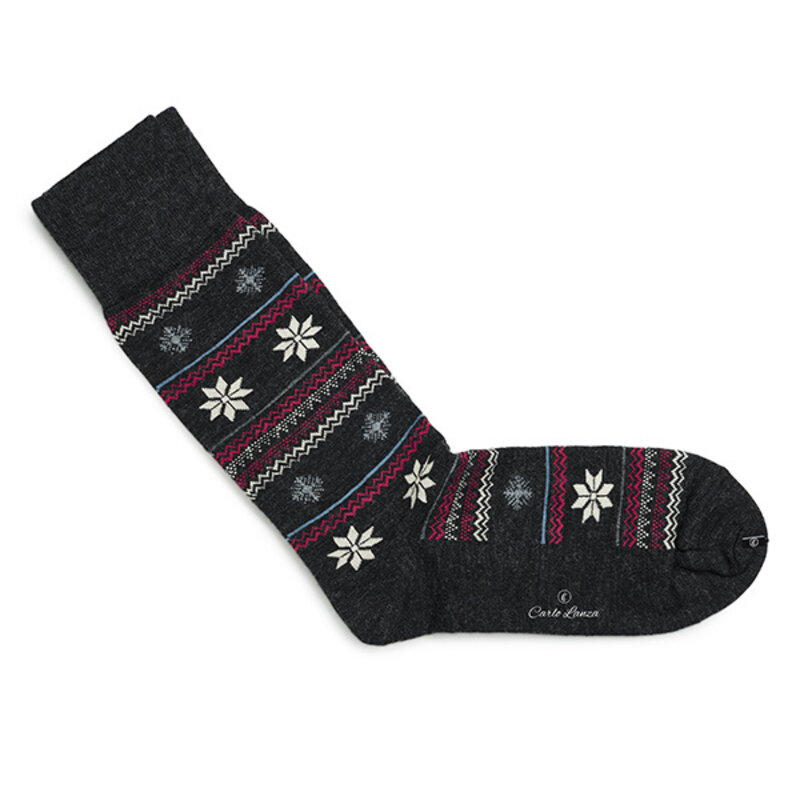 Graue Winter Socken Merino Wolle