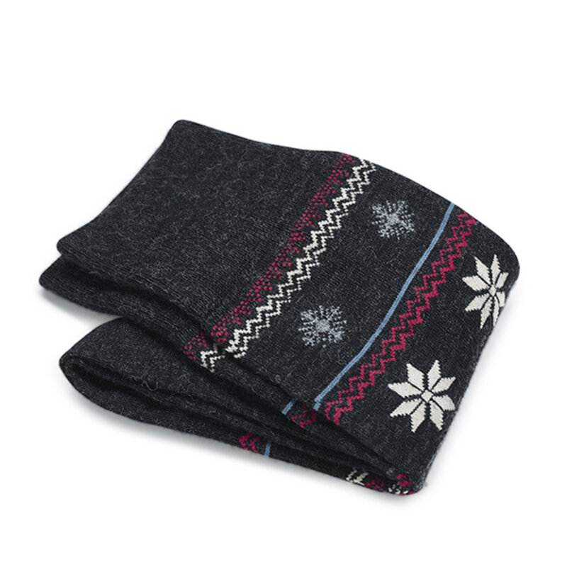 Graue Winter Socken Merino Wolle