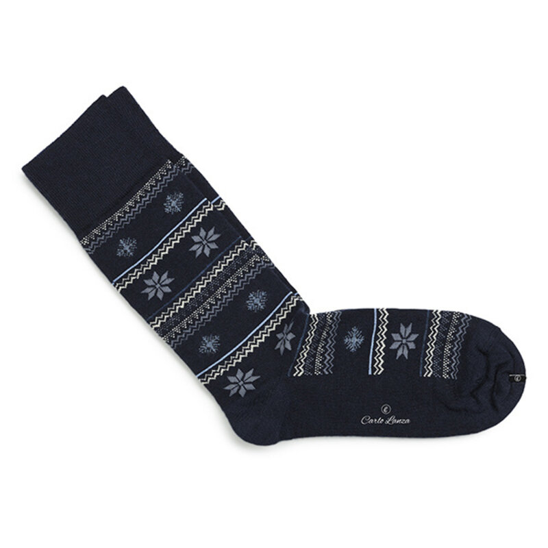 Dunkelblaue Winter Socken Merino Wolle