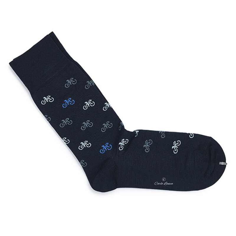 Darkblue Italian bike socks