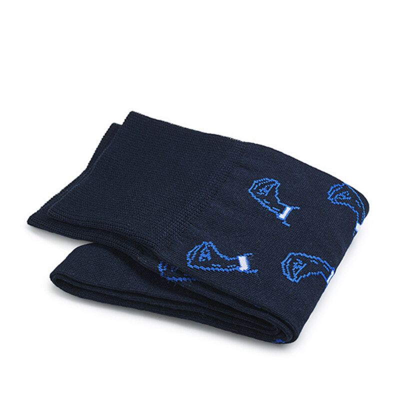 Dunkelblaue italienische Gesten Socken Baumwolle