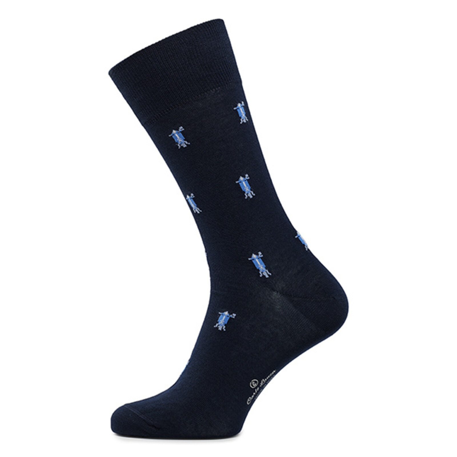 Carlo Lanza Blaue roller Socken Baumwolle