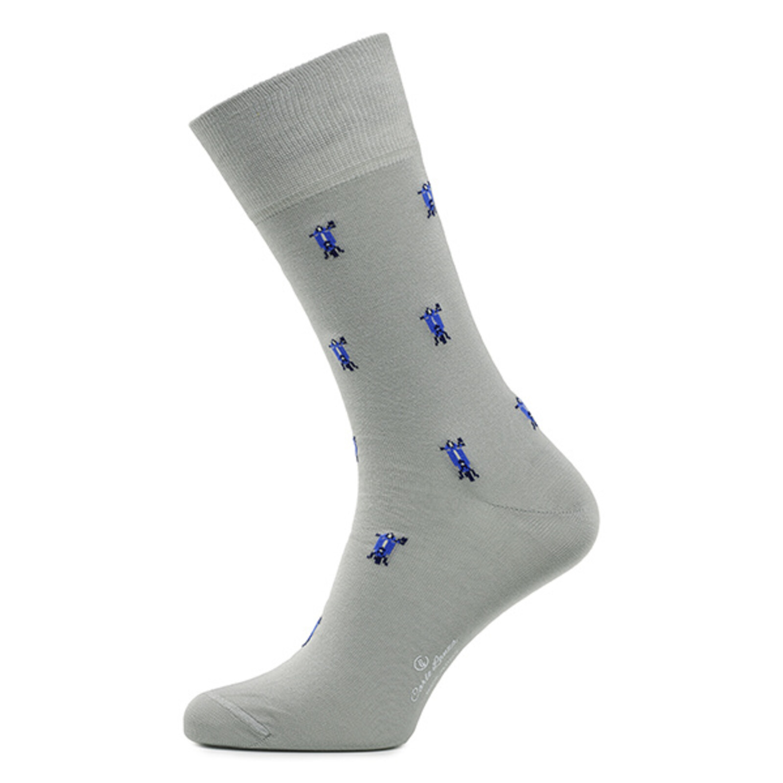 Carlo Lanza Grey Italian scooter socks