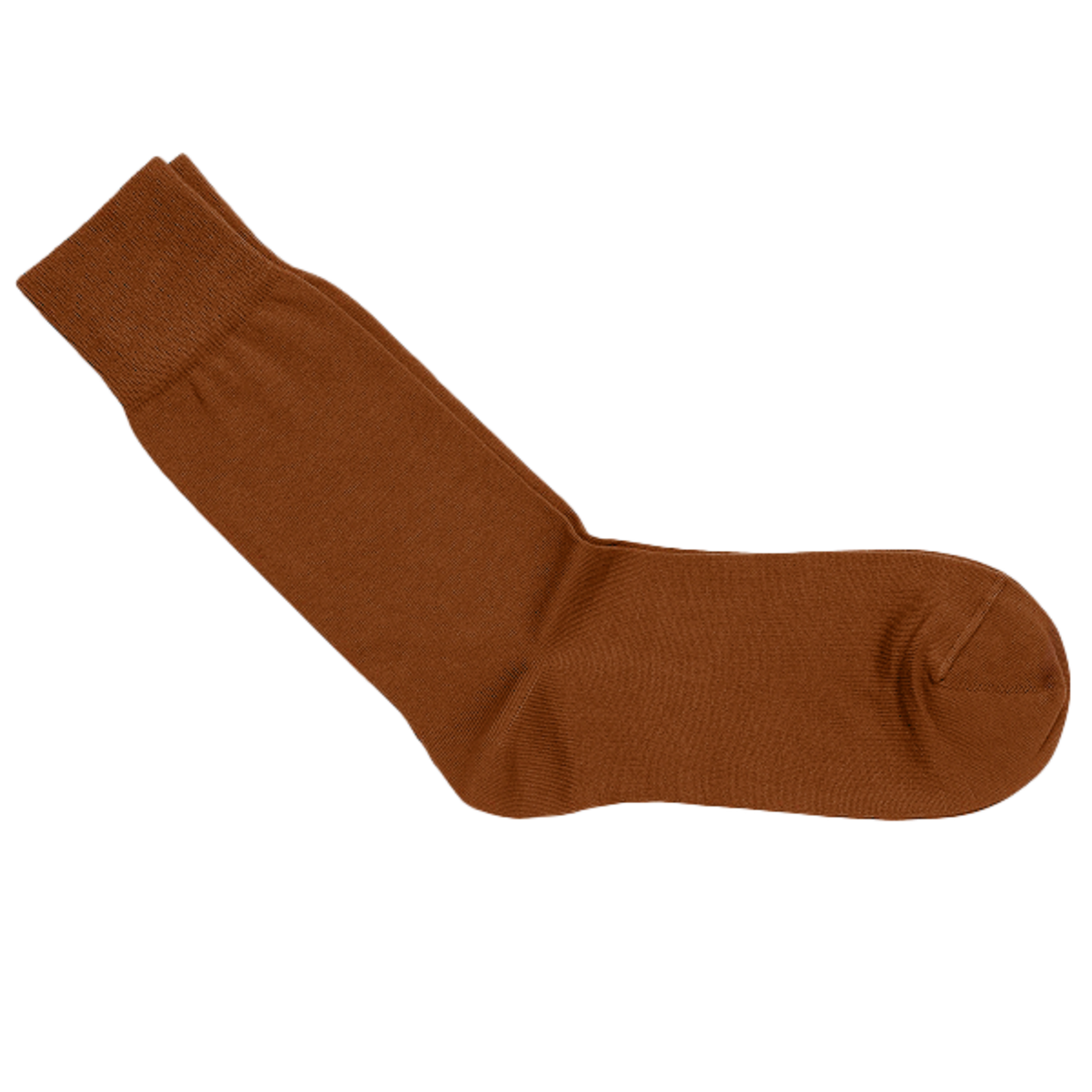 Carlo Lanza Cognac/Kamel Socken Baumwolle