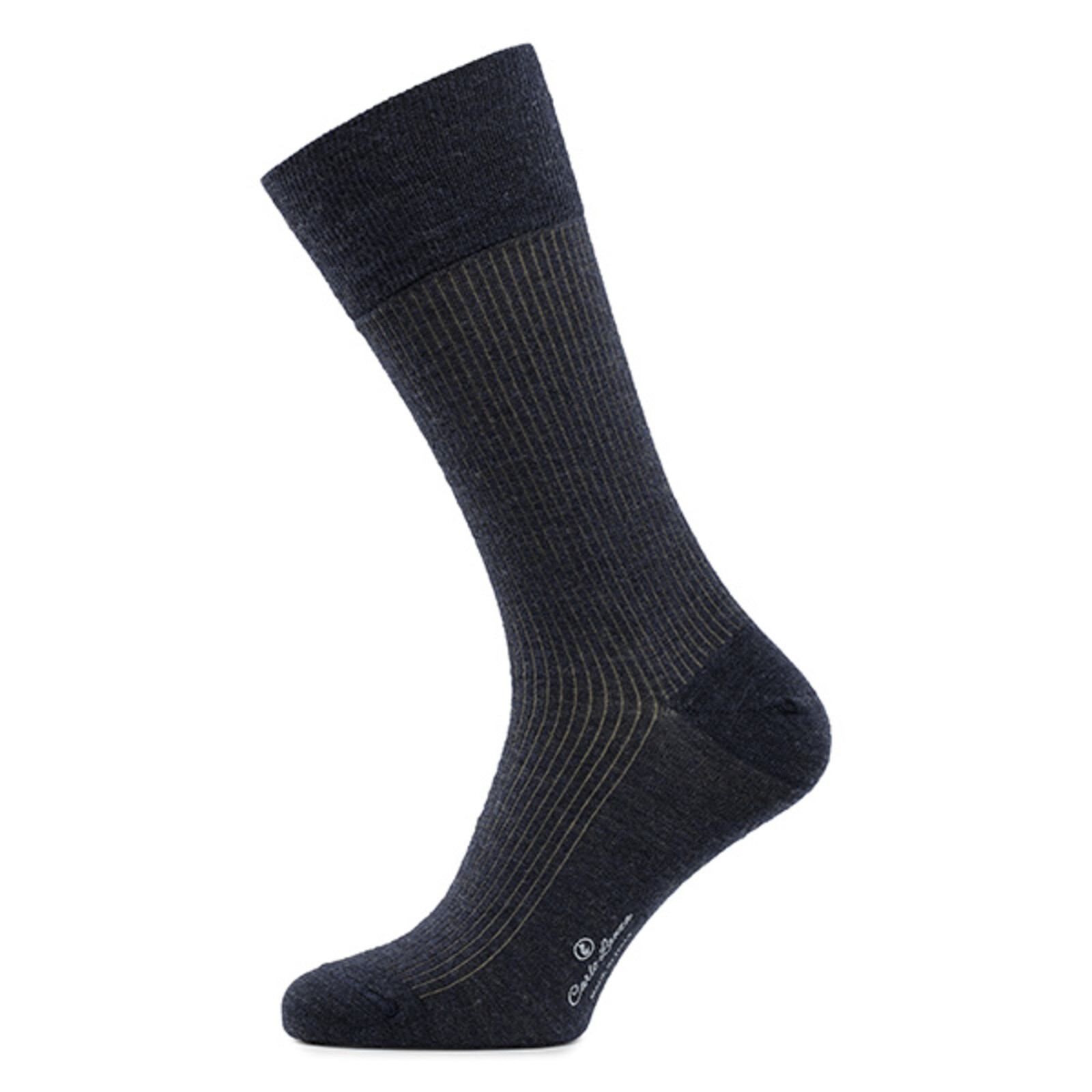 Carlo Lanza Denim shadow Socken Merino Wolle