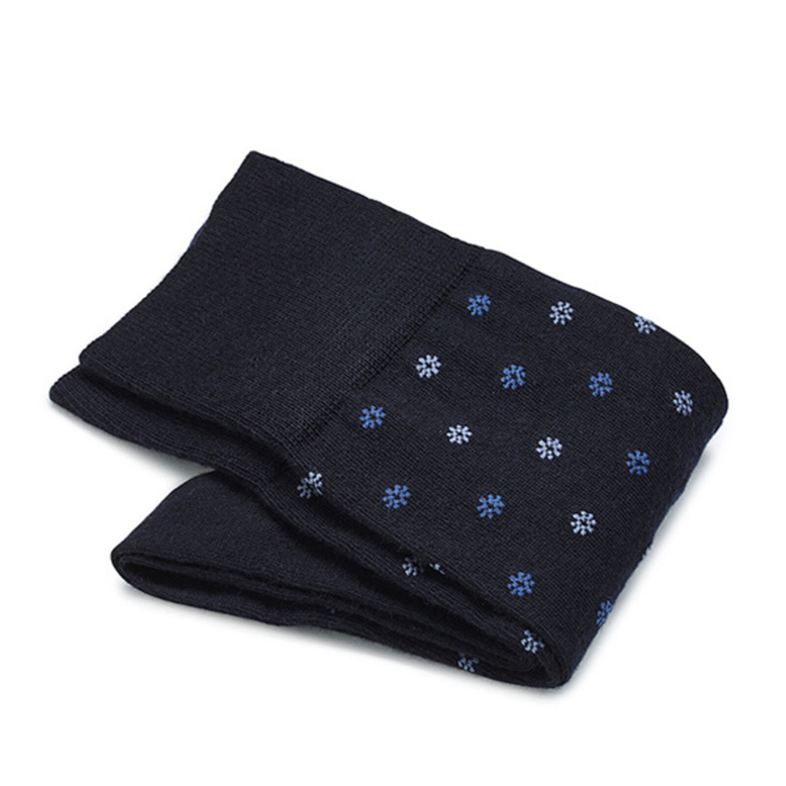 Carlo Lanza Darkblue flower socks