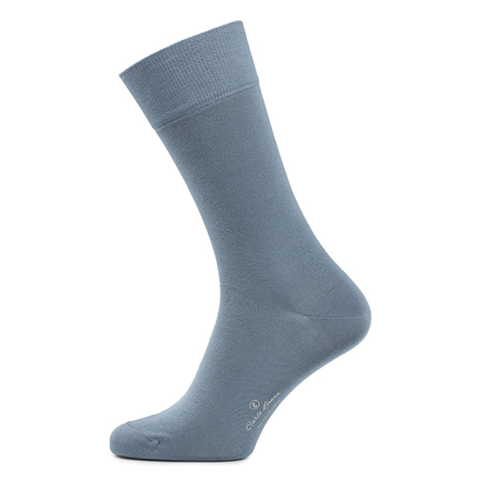 Carlo Lanza Blau/ graue Socken Baumwolle