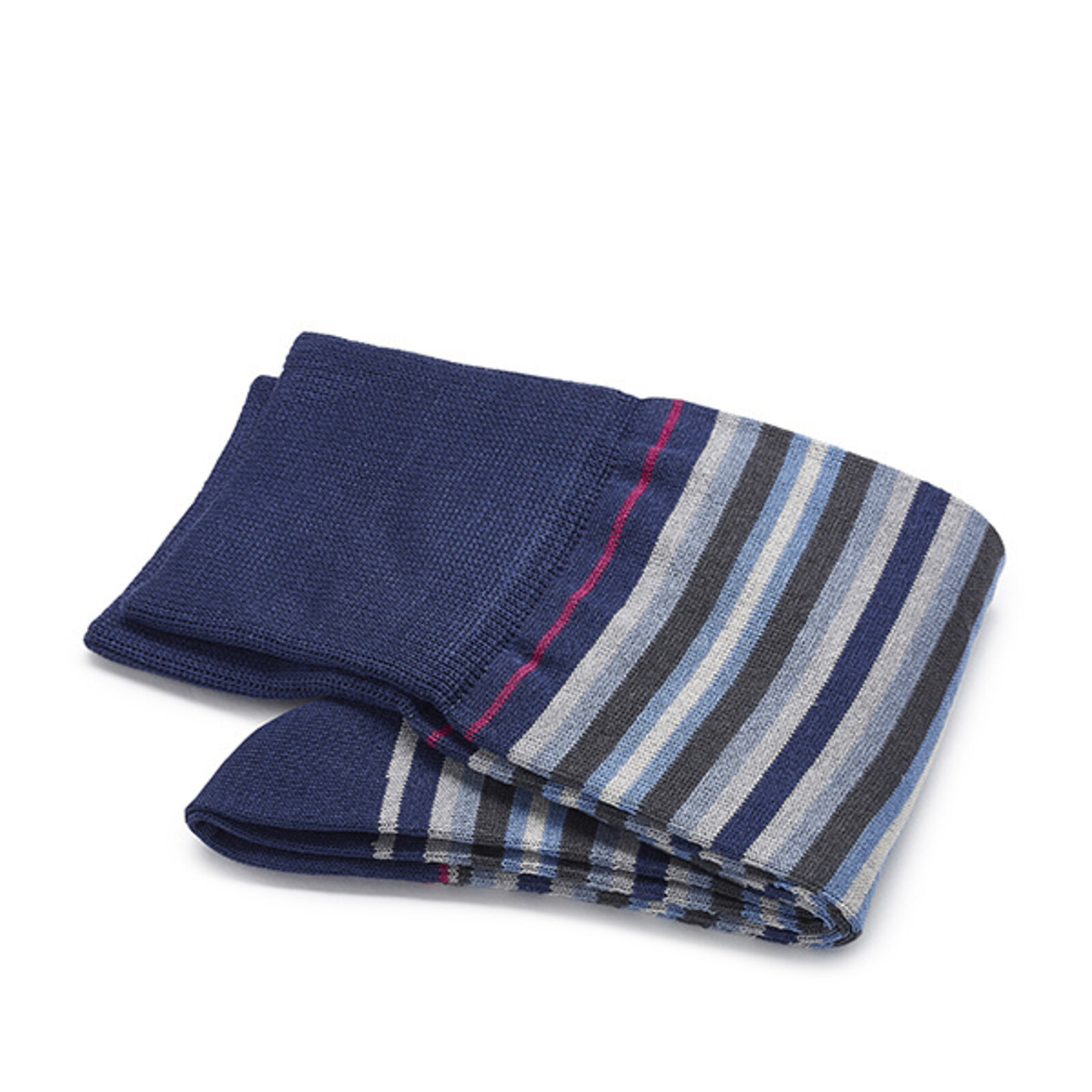 Carlo Lanza Blue grey stripe socks