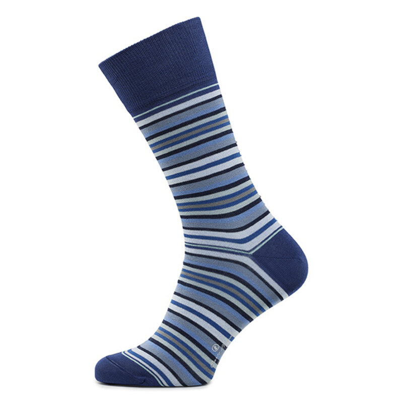 Blaue gestreifte Socken