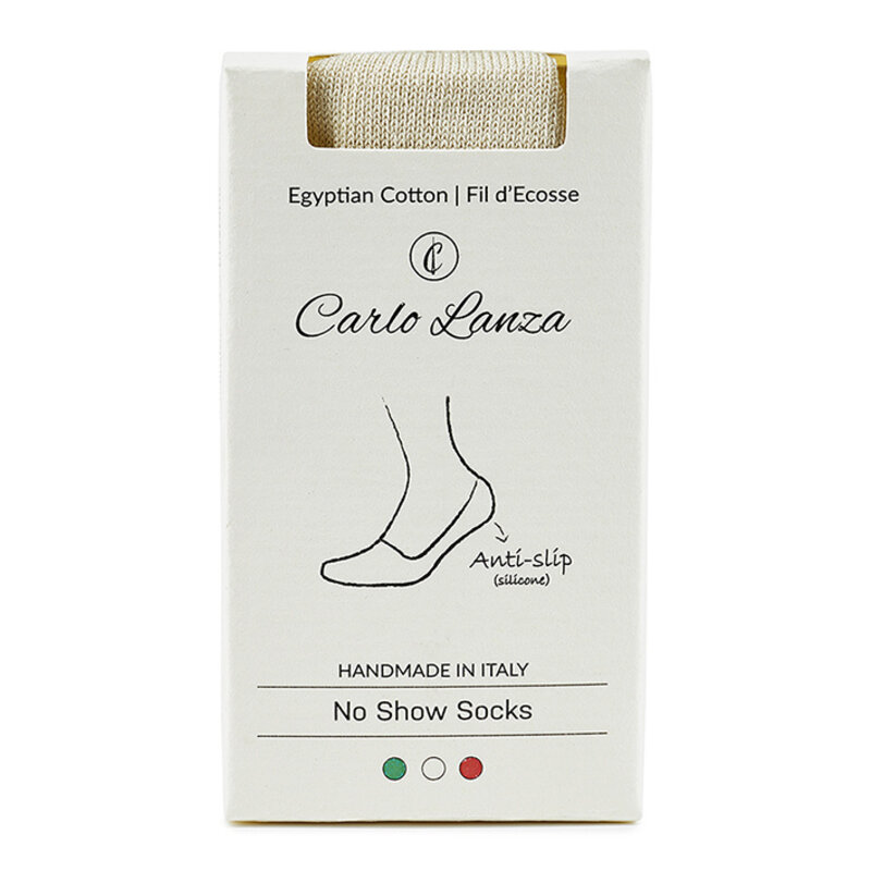 Beige no show Socken