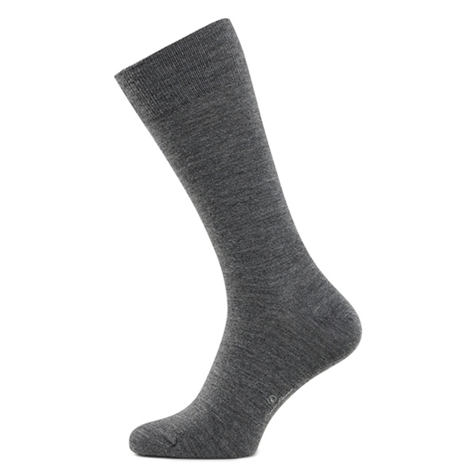 Carlo Lanza Hellgraue Merino Wolle Socken