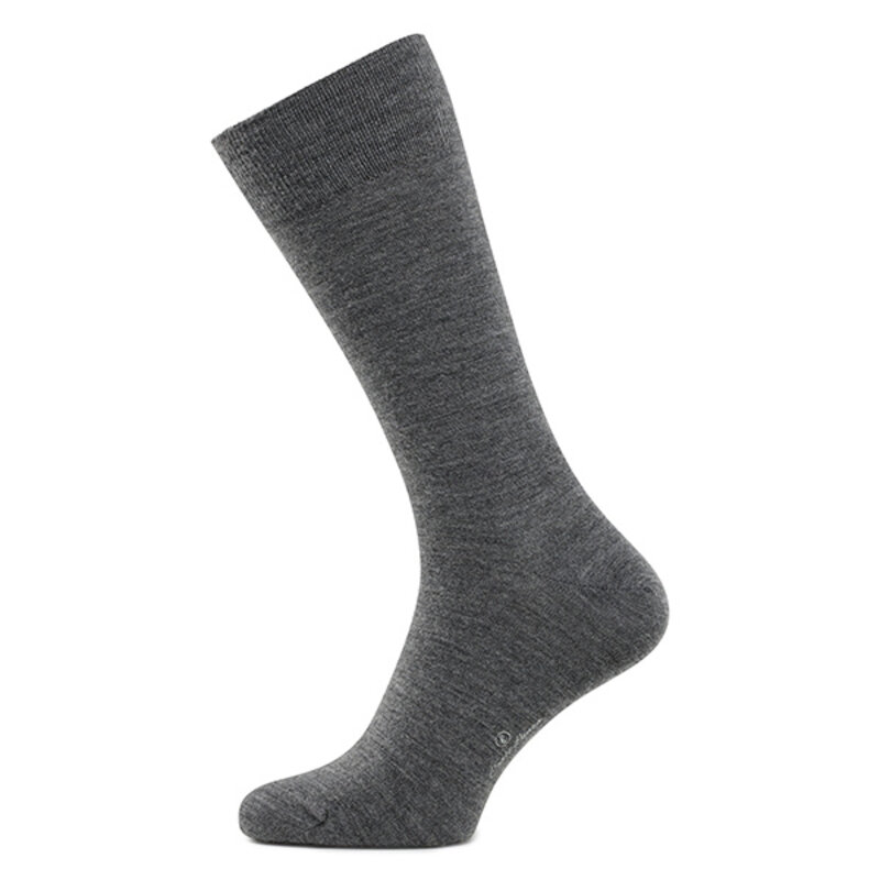 Hellgraue Merino Wolle Socken
