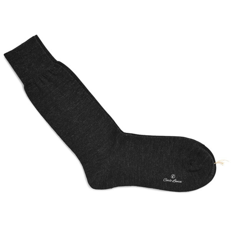 Dunkelgraue Merino Wolle Socken