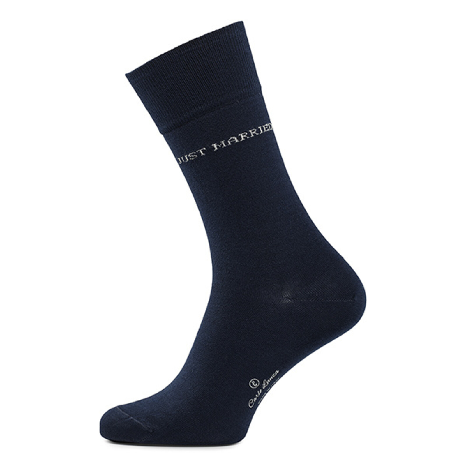 Carlo Lanza Dunkelblaue Socken | Just Married