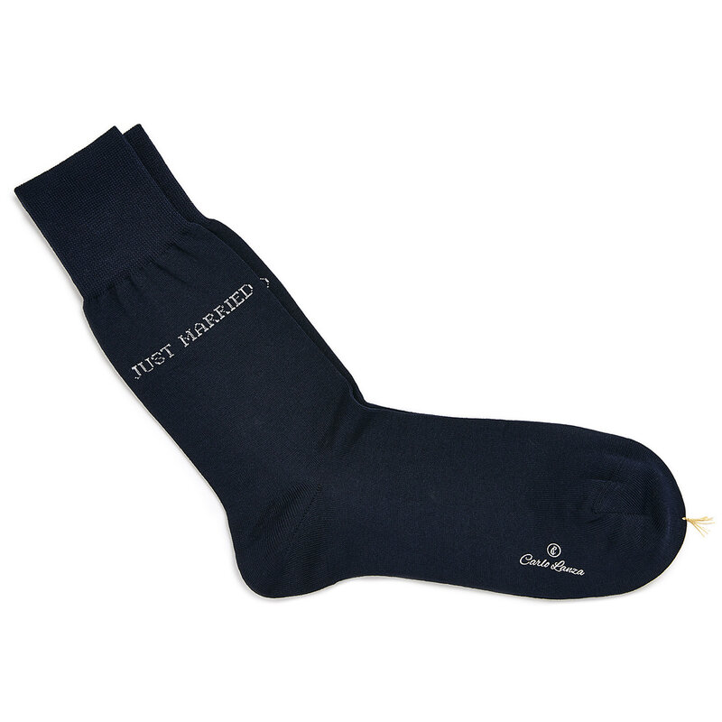 Dunkelblaue Socken | Just Married