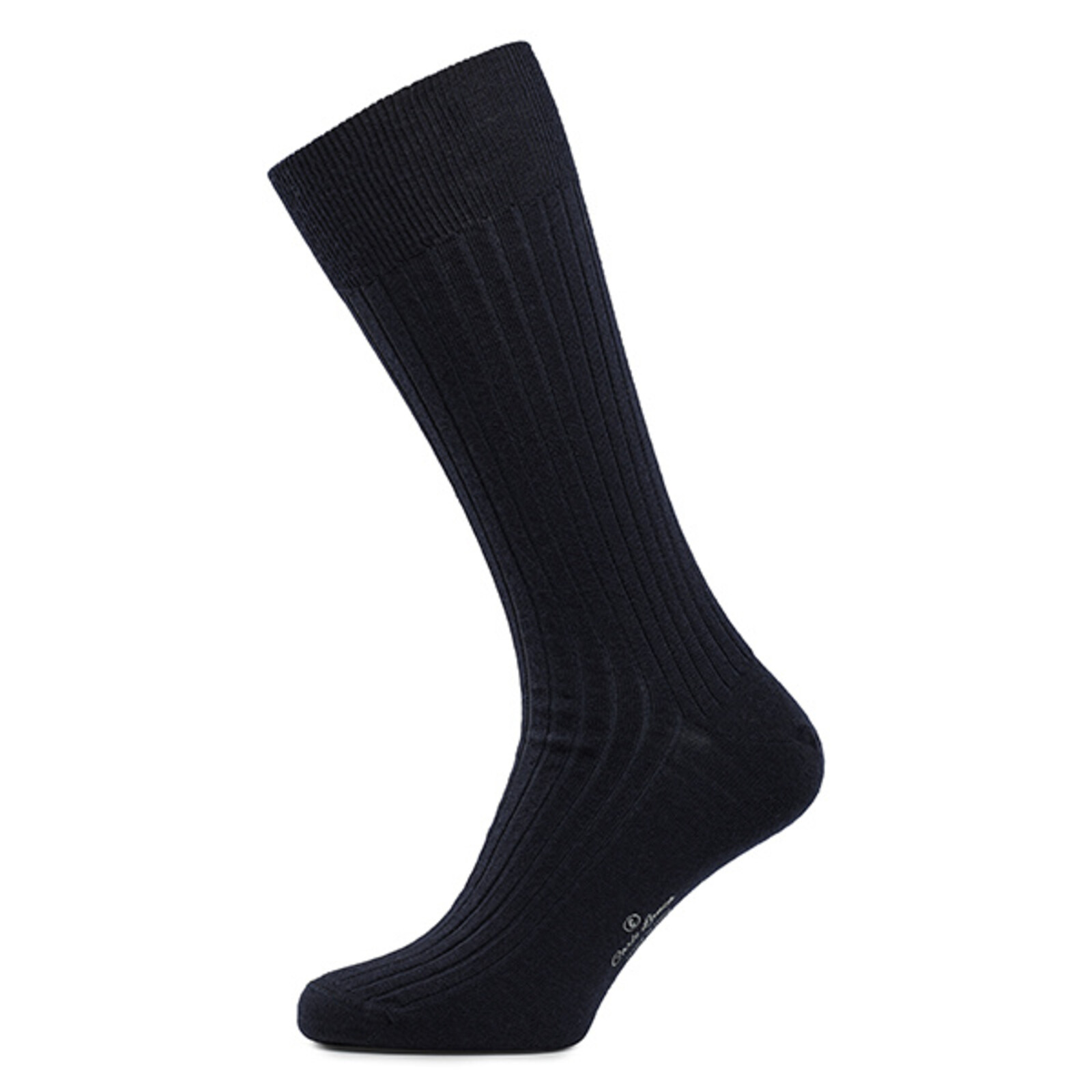 Carlo Lanza Dunkelblaue Merino Wolle Socken