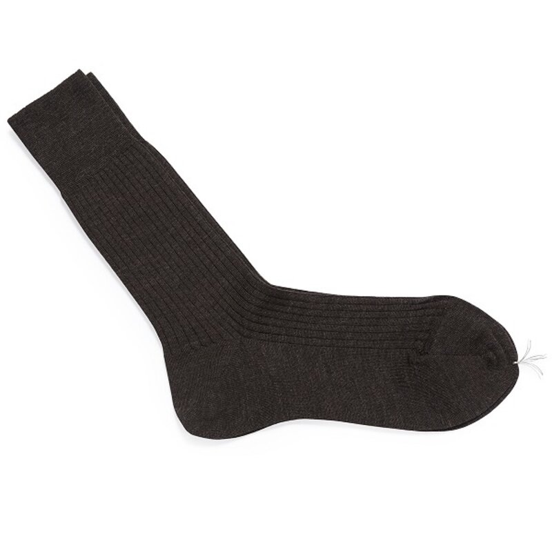 Darkbrown wool socks