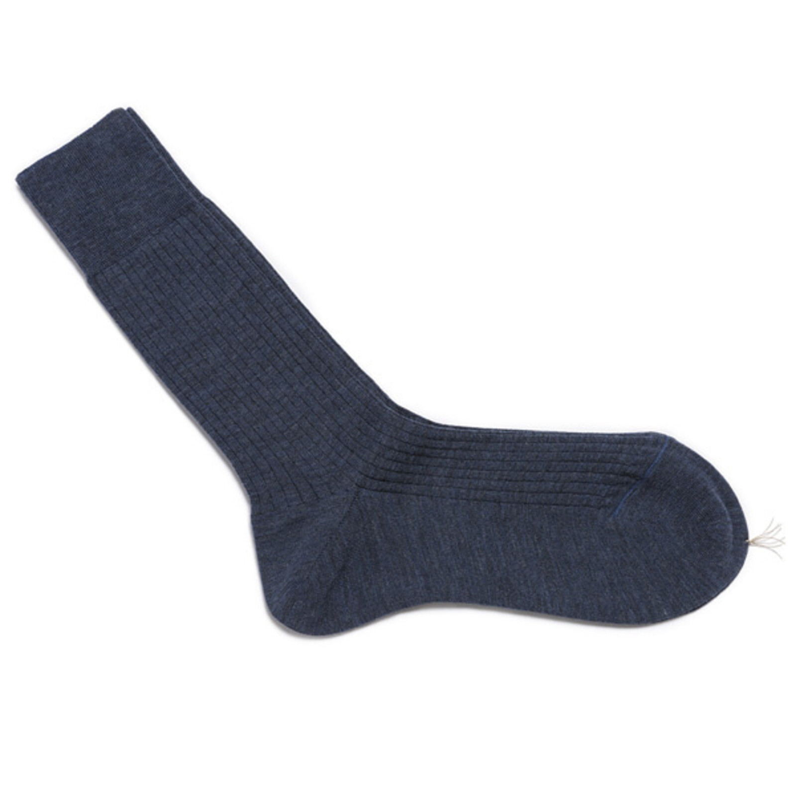 Carlo Lanza Königsblaue Merino Wolle Socken