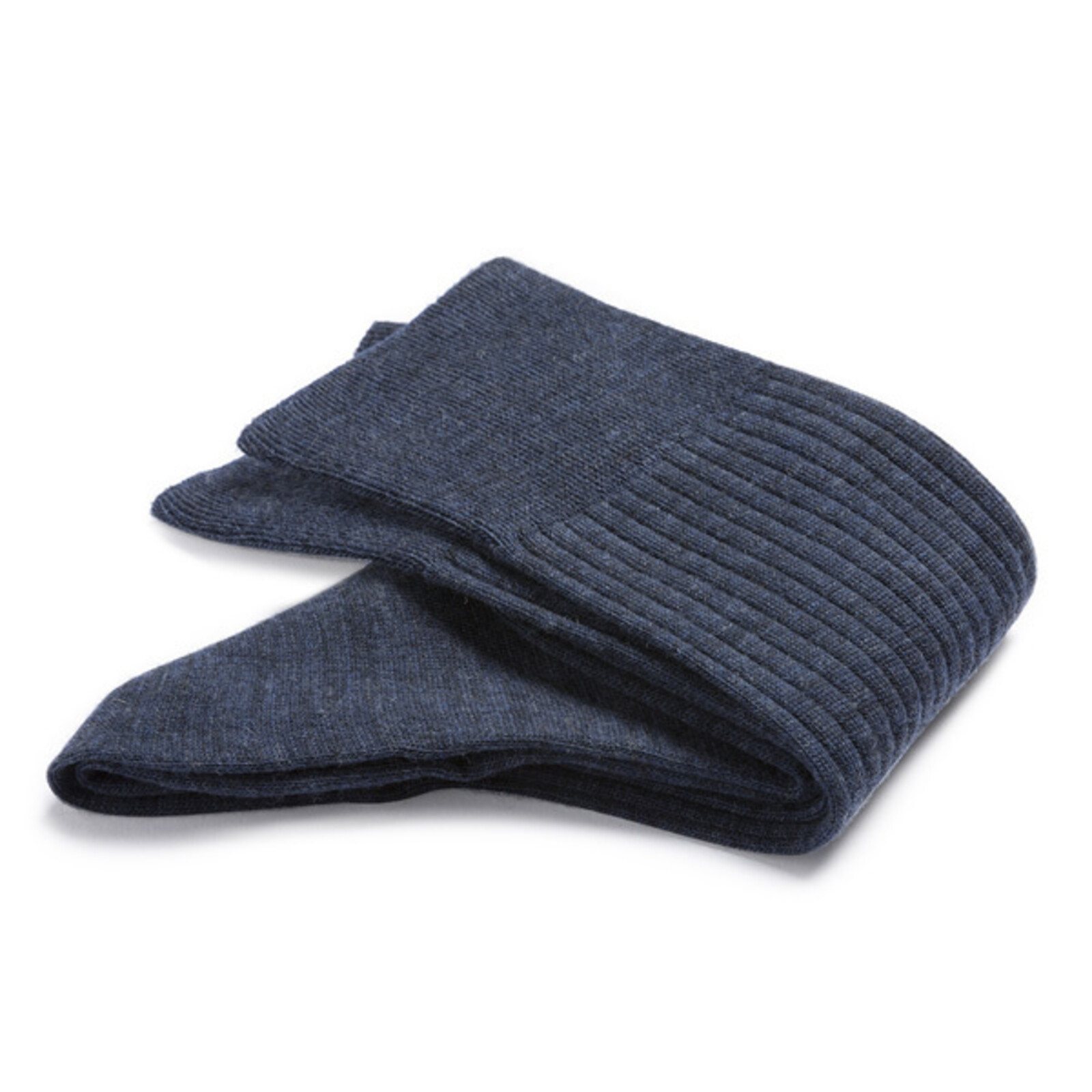 Carlo Lanza Königsblaue Merino Wolle Socken