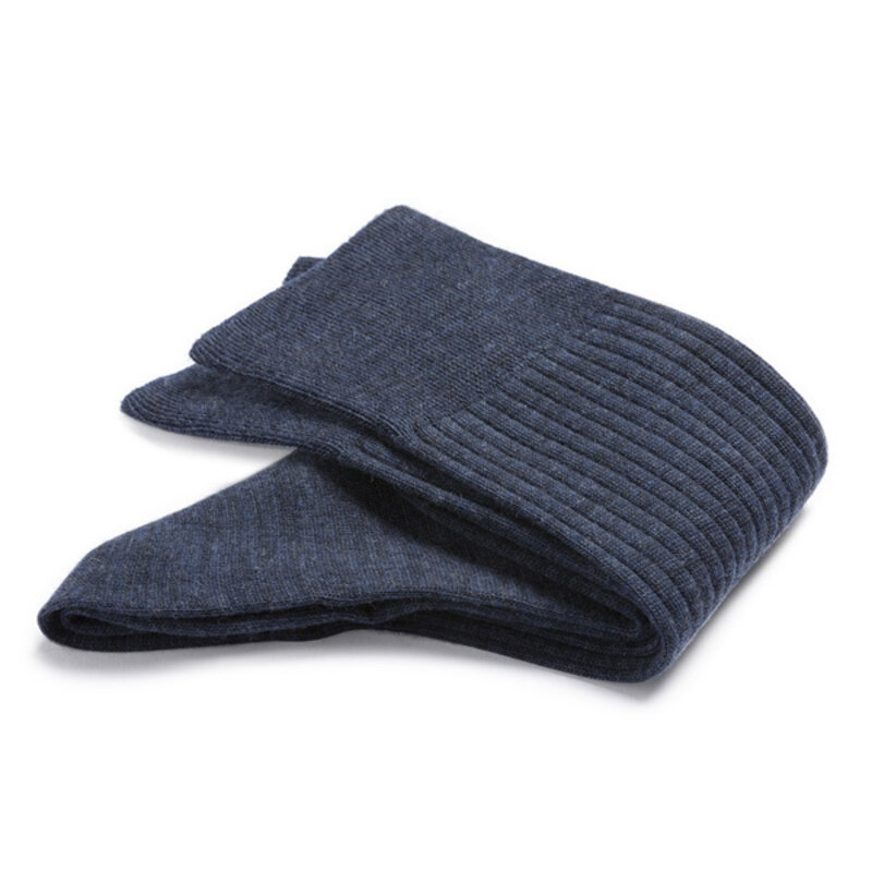 Königsblaue Merino Wolle Socken