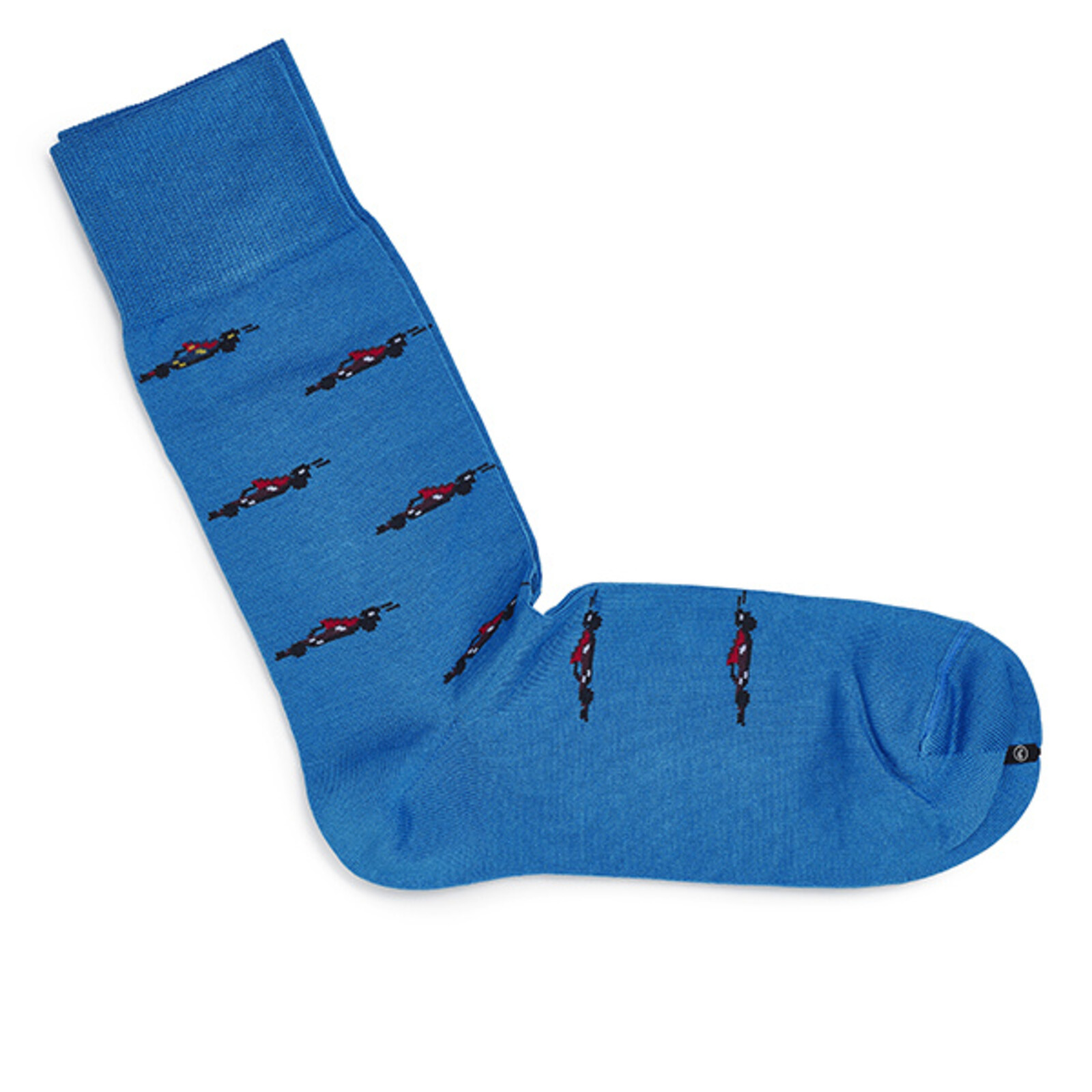 Carlo Lanza Blaue Superschnelle italienische Formel-1-Socken baumwolle