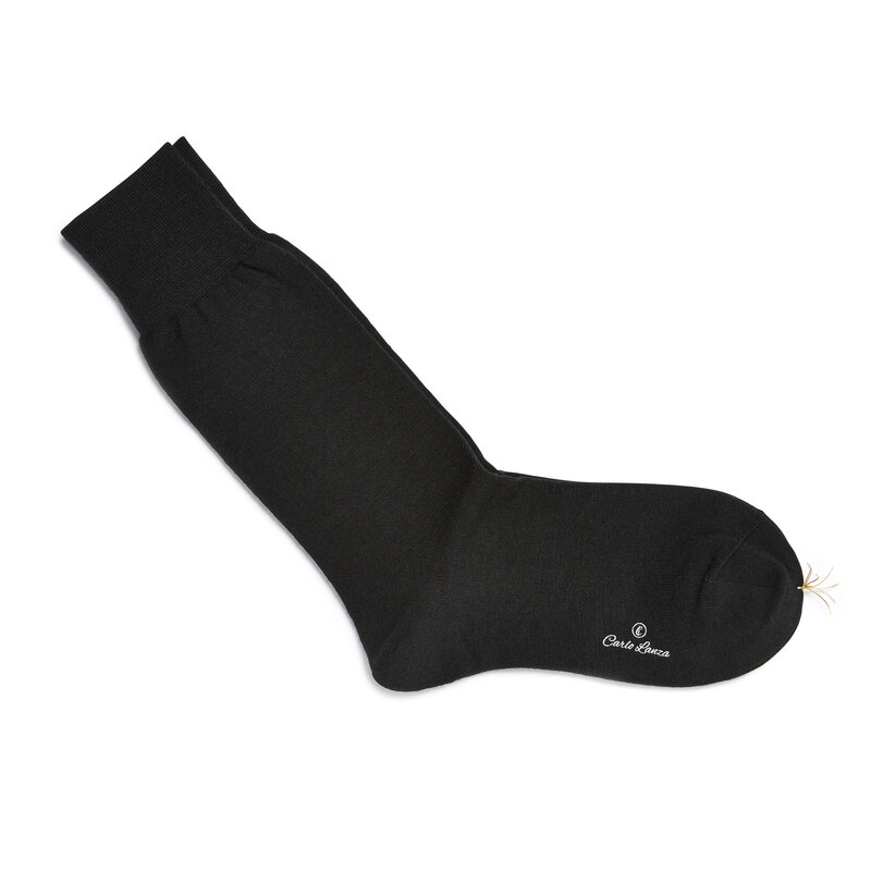 Schwarze Merino Wolle Socken