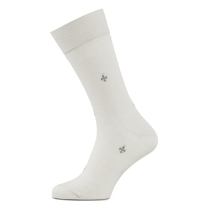 Fleur de Lis socks sand