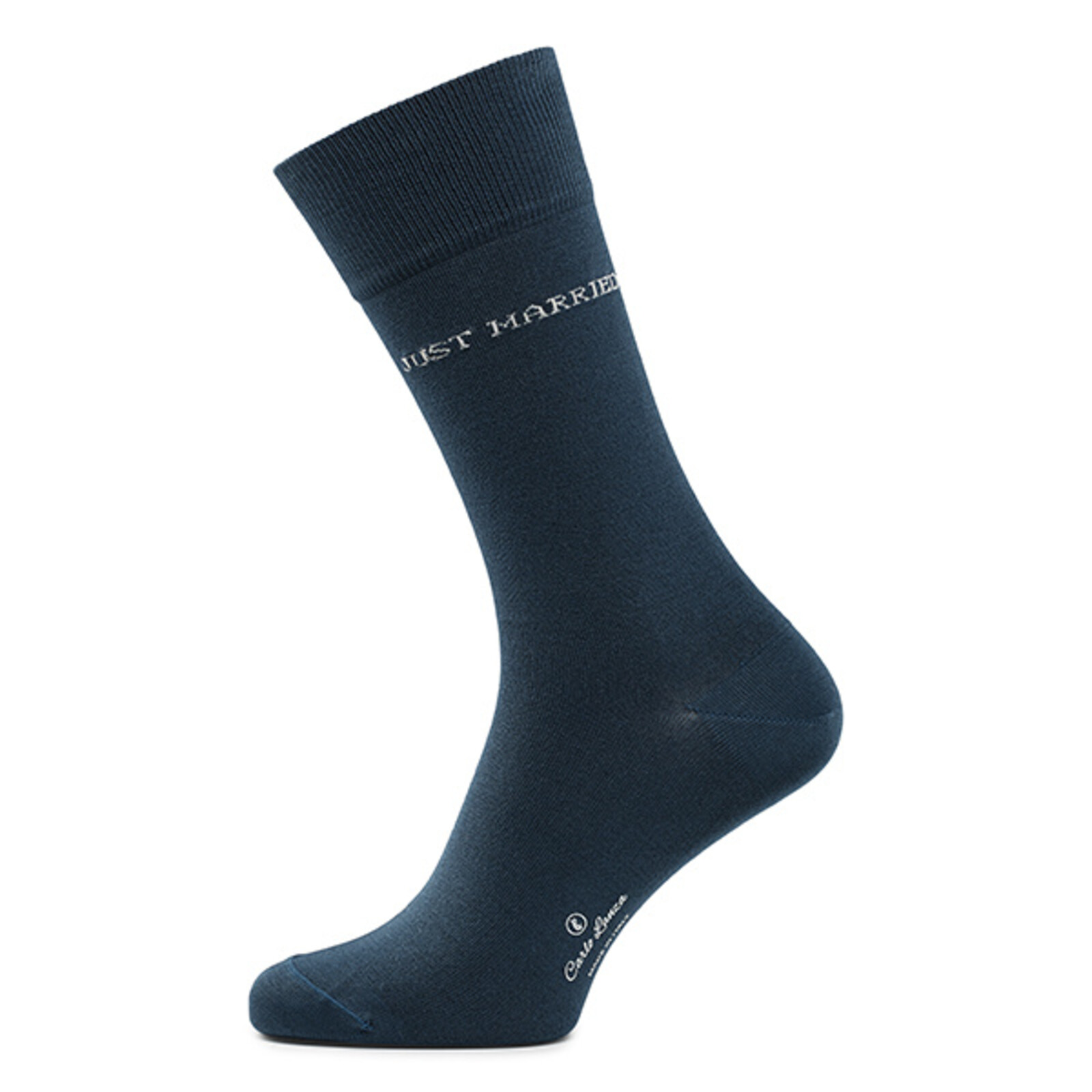 Carlo Lanza Petrol Just Married socks