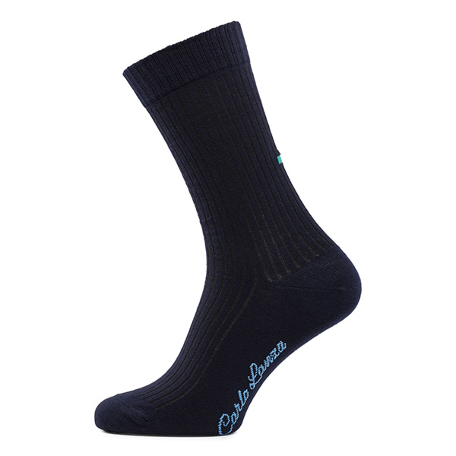 Carlo Lanza Darkblue rib socks