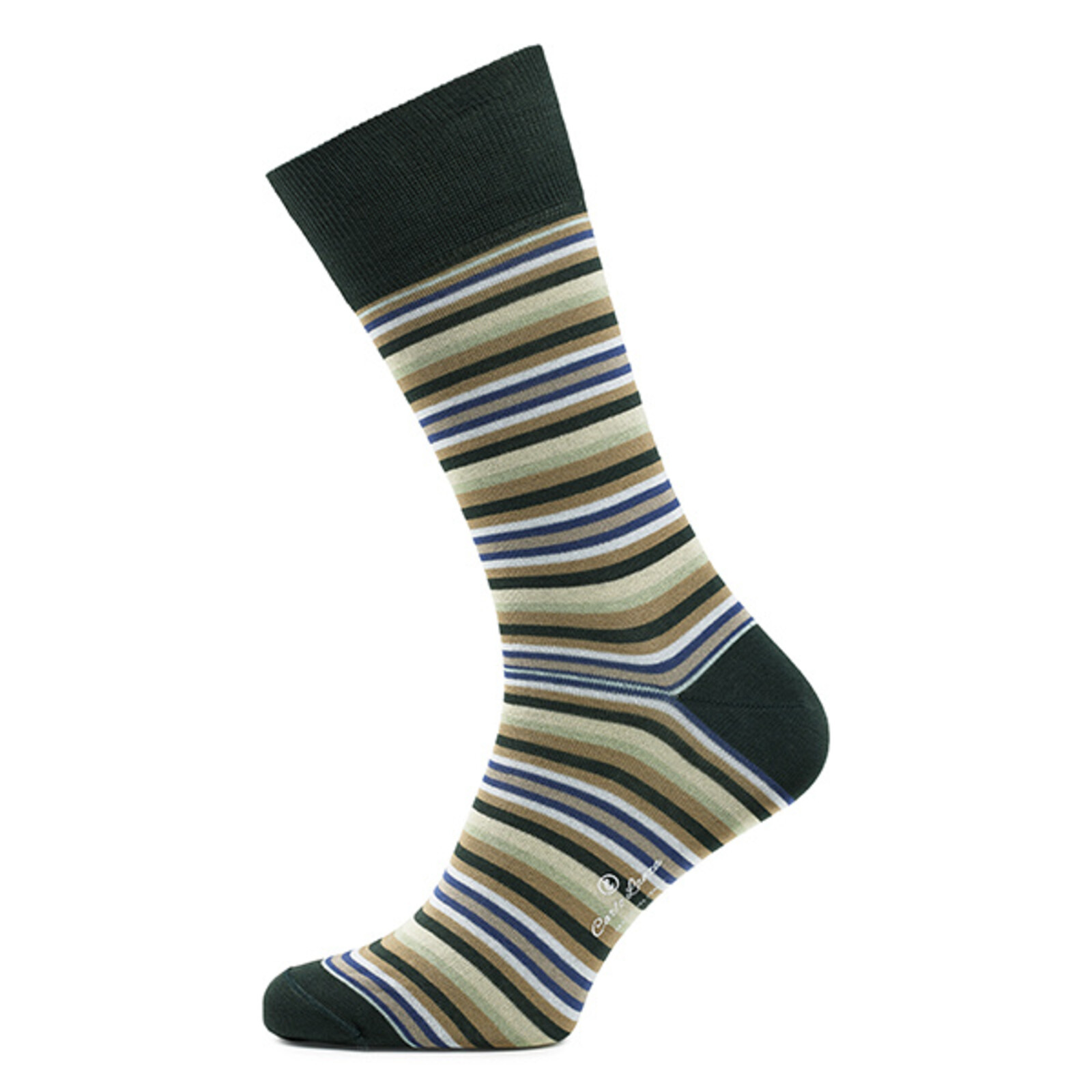 Carlo Lanza Green stripe socks